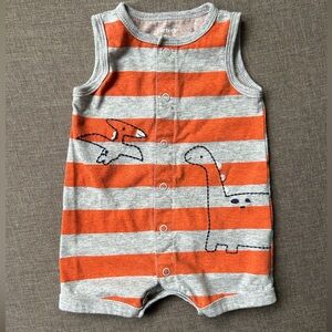 Carter’s Boy’s Striped Dino Romper